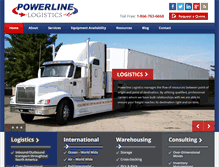 Tablet Screenshot of powerlinelogistics.com